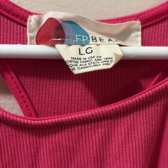 Free People Beach - Vibrant Pink Cutout Maxi Dress - large - Picture 2 of 6